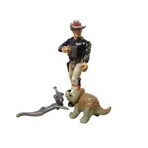 Jurassic Park Dino Trackers Sgt T-Rex Turner 5" Action Figure Kenner 1993 Access